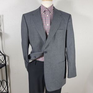 Hart Schaffner Marx Men's Sport Coat Blazer Two Button‎ Grayish Blue Size 44R